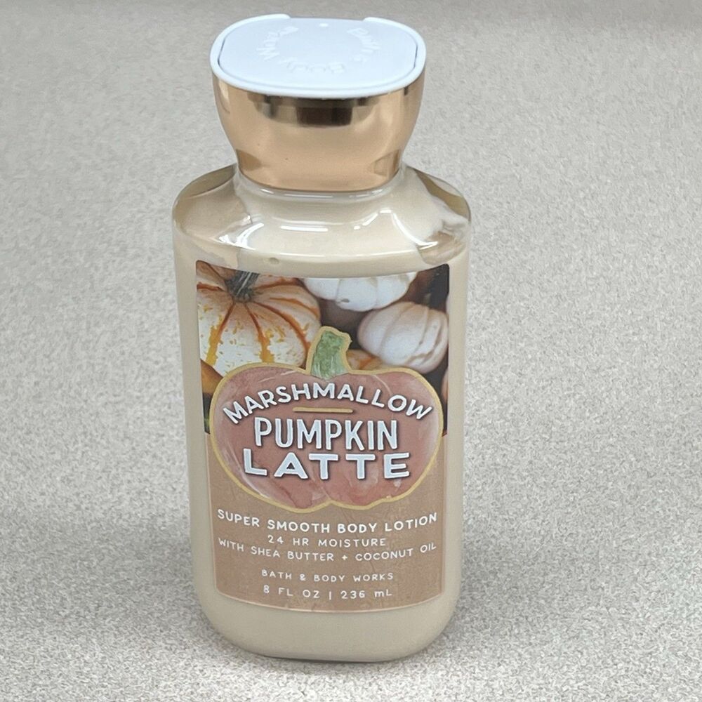 Bath and Body Works Marshmallow Pumpkin Latte Super Smooth Body Lotion 8oz FL OZ